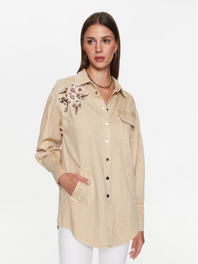 TWINSET TWINSET Srajca 231TT2392 Bež Regular Fit