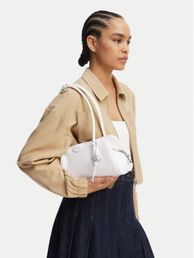 Calvin Klein Calvin Klein Borsetta Quilted Nylon Medium Shoulder Ba LV04F3743G Bianco