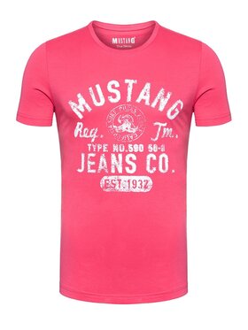 Mustang Mustang T-Shirt PRINT TEE Różowy Regular Fit