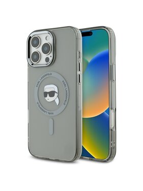 KARL LAGERFELD KARL LAGERFELD Etui na telefon IML Metal Karl Head Czarny