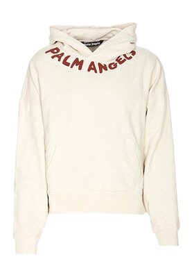 Palm Angels Palm Angels Felpa PMBB058S24FLE002 Bianco Regular Fit