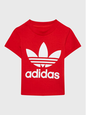 adidas adidas T-Shirt adicolor Trefoil IC6110 Rot Regular Fit