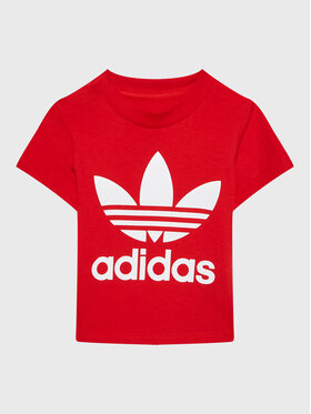 adidas adidas T-shirt adicolor Trefoil IC6110 Rouge Regular Fit