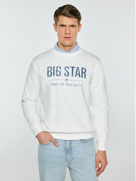 BIG STAR BIG STAR Bluza SETOR Biały Basic Fit