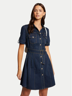 Morgan Morgan Sukienka jeansowa 241-RIXES Granatowy Regular Fit