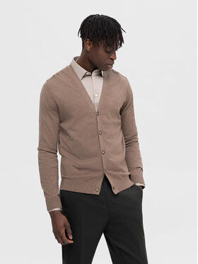 Selected Homme Selected Homme Кардиган Berg 16090146 Кафяв Regular Fit