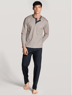 Calida Calida Pyžamo 40686 Tmavomodrá Regular Fit