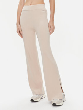 Calvin Klein Calvin Klein Трикотажні штани Essential K20K206023 Бежевий Wide Leg