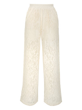 Magda Matyja Magda Matyja Spodnie materiałowe VITTA TROUSERS Beżowy Loose Fit