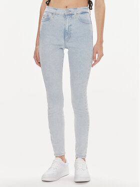 Tommy Jeans Tommy Jeans Traperice Sylvia DW0DW17589 Plava Skinny Fit