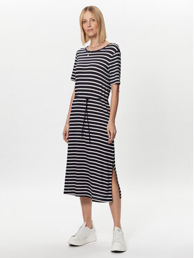 Tommy Hilfiger Tommy Hilfiger Sukienka codzienna Stripe WW0WW37837 Granatowy Regular Fit