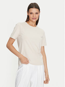 Gina Tricot Gina Tricot T-Shirt Basic 17937 Béžová Regular Fit