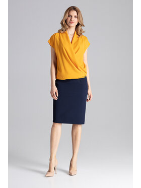 FIGL FIGL Halenka M652 Žlutá Regular Fit