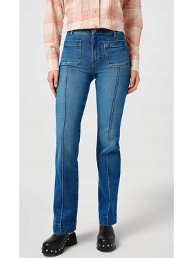 Wrangler Wrangler Jeansy Flare Niebieski Flare Fit