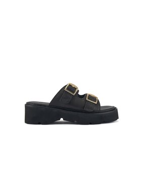 Australia Luxe Australia Luxe Klapki Ahoy Nappa Black Czarny