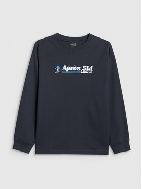 4F 4F Longsleeve APRES SKI Granatowy Oversize