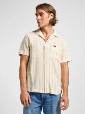 Lee Lee Camicia 2 PKT CAMP SHIRT Beige Comfort Fit