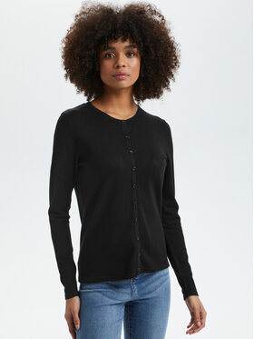 Saint Tropez Saint Tropez Kardigán 30500005 Fekete Classic Fit