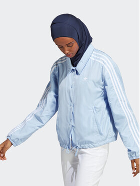 adidas adidas Geacă Adicolor Classics 3-Stripes Coach Jacket IC5480 Albastru celest Loose Fit