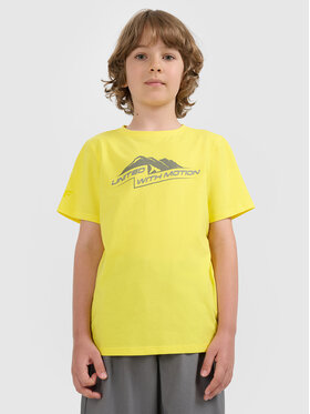4F 4F T-Shirt APRES SKI Żółty Regular Fit