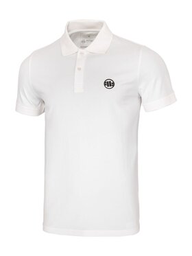 PITBULL PITBULL Polo Koszulka Polo Jersey Slim Fit Small Logo XL Biały Regular Fit