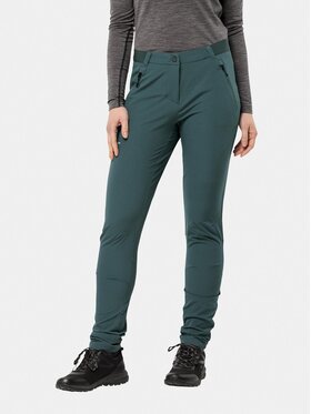 Jack Wolfskin Jack Wolfskin Bikses outdoor Geigelstein Slim Pants 1507741 Zaļš Slim Fit