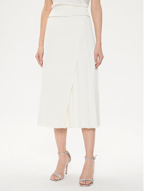 Rinascimento Rinascimento Spódnica midi CFC0118252003 Biały Regular Fit