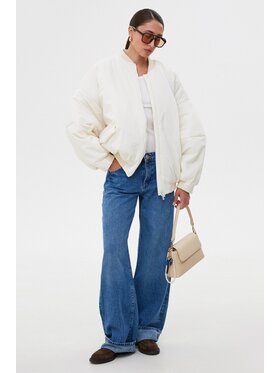 Estro Estro Μπόμπερ μπουφάν ER00115728 Λευκό Oversize