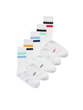 Jack&Jones Jack&Jones 5er-Set hohe Herrensocken Tirana 12277074 Weiß