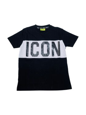 Icon Icon T-Shirt ibks00482-nero Czarny Regular Fit