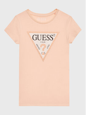 Guess Guess T-Shirt J2YI51 K6YW1 Różowy Regular Fit