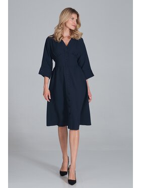 FIGL FIGL Šaty M843 Tmavomodrá Regular Fit