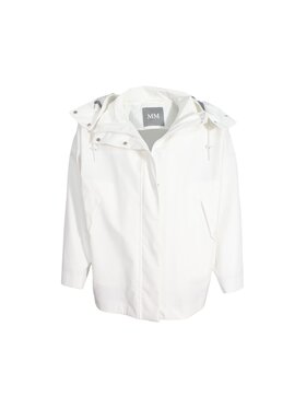 Max Mara Max Mara Kurtka przeciwdeszczowa q-roa-35509 Biały Regular Fit