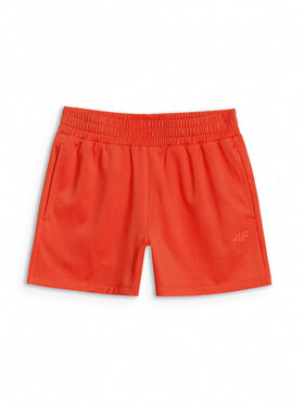 4F 4F Szorty sportowe BASIC+ Czerwony Regular Fit