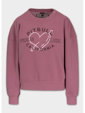 PITBULL PITBULL Bluza Bluza damska Washed MANZANITA HEART XS/S Różowy Regular Fit