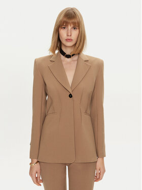 Simona Corsellini Simona Corsellini Піджак A24CPGI017 Бежевий Regular Fit