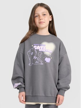 4F 4F Felpa 4FJRAW25TSWSF2438-22S Nero Oversize