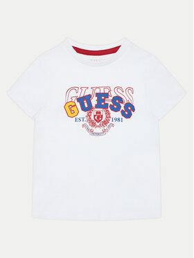 Guess Guess Tricou N5RI00 K8HM4 Alb Regular Fit