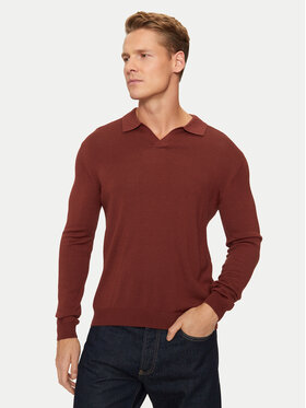 Sisley Sisley Pullover 11BAS300J Rot Regular Fit