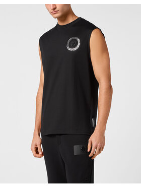 Plein Sport Plein Sport Tank top 14169 Czarny Regular Fit