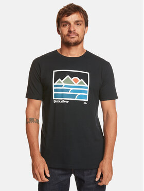 Quiksilver Quiksilver Tricou Landscapelines Tees EQYZT07450 Negru Regular Fit