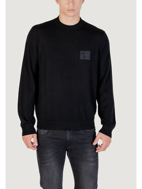 Armani Exchange Armani Exchange Sweter PULLOVER Czarny Over Fit