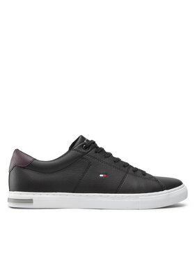 Tommy Hilfiger Tommy Hilfiger Sneakersy Essential Leather Detail Vulc FM0FM04047 Černá