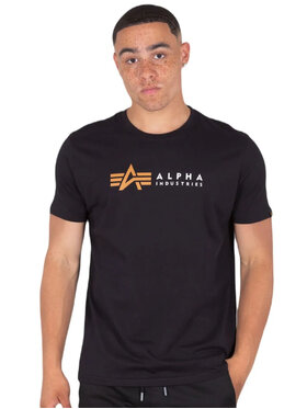 Alpha Industries Alpha Industries T-Shirt AI.118502-03-XXL Czarny Regular Fit