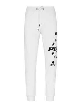 PHILIPP PLEIN PHILIPP PLEIN Joggery 3901 Biały Jogger Fit