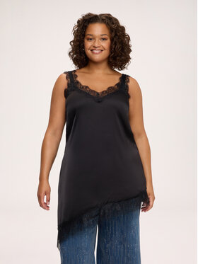 Fiorella Rubino Fiorella Rubino Top D011L000148N033 Czarny Regular Fit