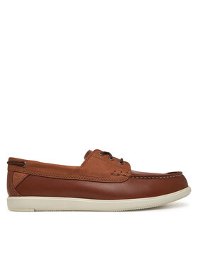 Clarks Clarks Мокасини Bratton Boat 26181273 Кафяв
