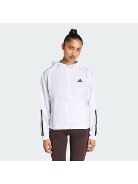 adidas adidas Wiatrówka Hyperglam Biały Loose Fit