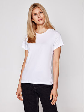 Samsøe Samsøe Samsøe Samsøe Tricou Solly Solid F00012050 Alb Regular Fit