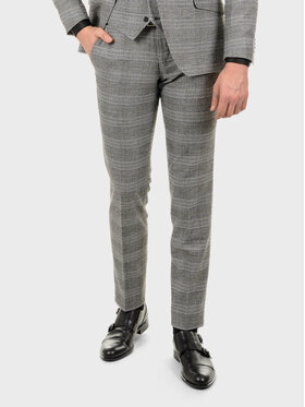 Evenemen Evenemen Spodnie garniturowe Jocker Z Szary Slim Fit